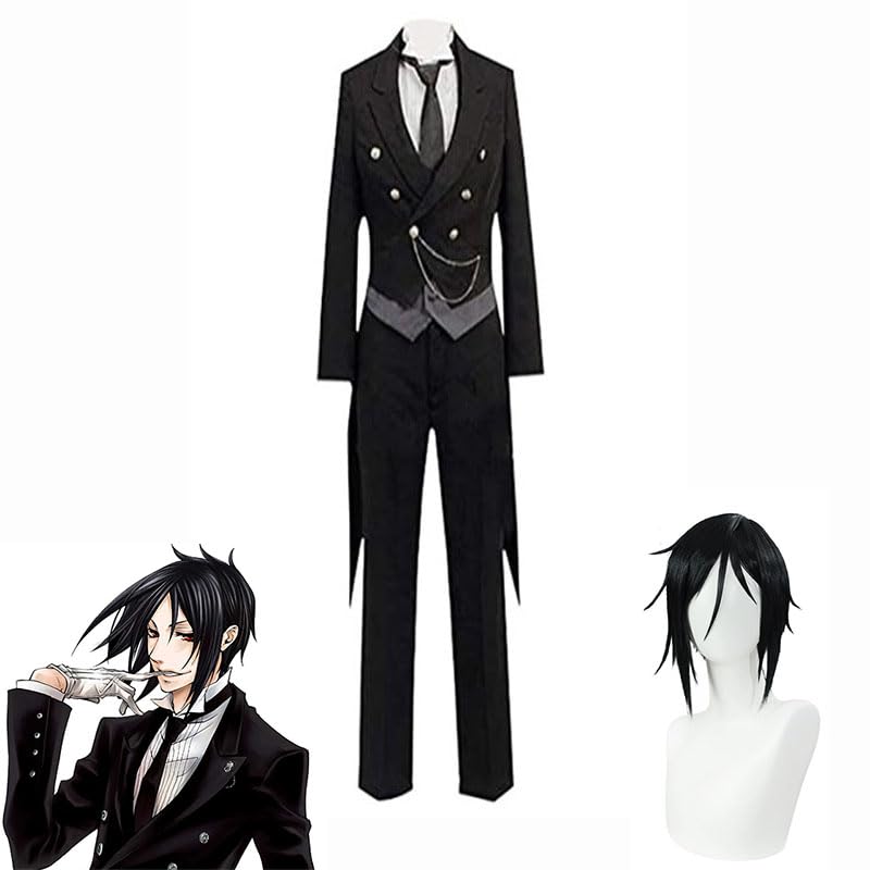 黒執事セバス　コスプレ衣装　小物 Amazon.co.jp: 黒執事 セバスチャン コスプレ衣装 オーダーメイド